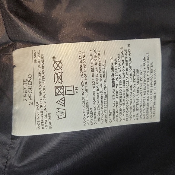 BANANA REPUBLIC Black Silver Gunmetal Metallic Tweed Moto Jacket - Picture 11 of 12